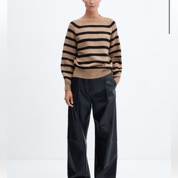 Mango ROUND-NECK STRIPED SWEATER - Picture 2 of 7